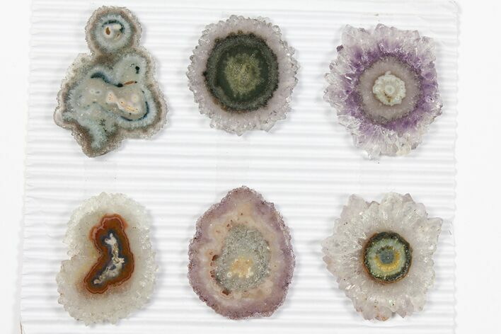Lot: ~ Amethyst Stalactite Slices ( Pieces) #101652